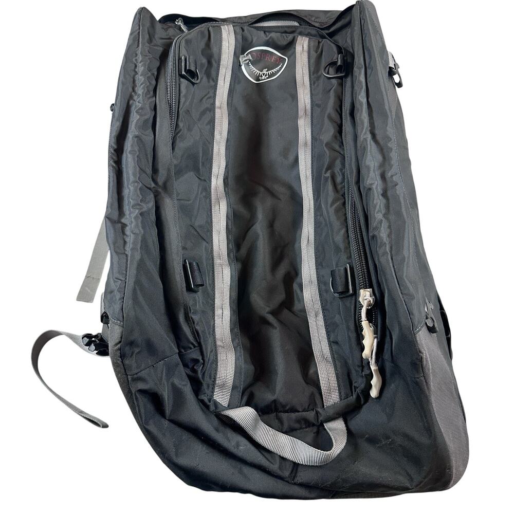 Osprey Porter 65L Black Travel Backpack Duffel Bag Carry-On Hiking Gear READ